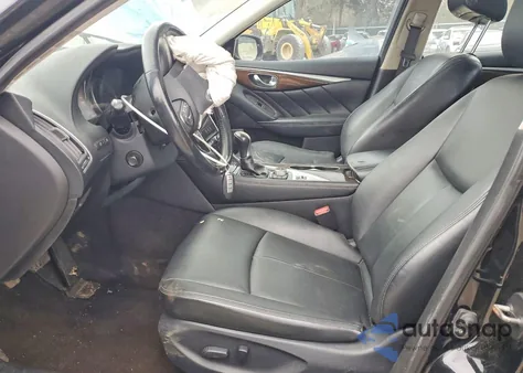 2014 Infiniti Q50 Base z USA, uszkodzony, nr VIN JN1BV7AP1EM674837